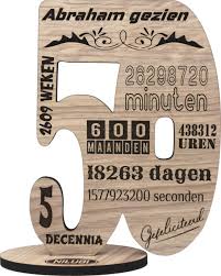 Bol Com Abraham Gezien Houten Verjaardagskaart Kaart Van Hout Wenskaart Om Iemand Te