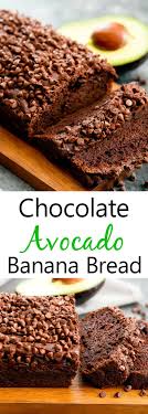 Chocolate Avocado Banana Bread Recipe Food Processor Recipes Avocado Banana Bread Avocado Recipes Healthy