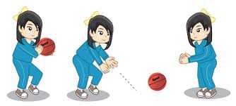 Bola basket adalah olahraga permainan bola berkelompok yang terdiri atas dua tim beranggotakan dalam melakukan permainan bola basket, tentunya membutuhkan pengetahuan tentang tehnik sama dengan chest pass, bedanya hanya lemparan diarahkan ke lantai, usahakan titik pantulnya. Teknik Lemparan Permainan Bola Basket