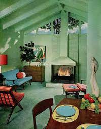 Sherwin William Home Decorator 1959 Mid Century Modern Interiors 50s Interior Retro Home Decor