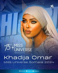 BOOM DUARR!!💥💥💥 ROAD TO MISS UNIVERSE 2024! HISTORY WAS MADE! Baru-baru  ini Miss Universe Somalia Organization telah menunjuk KHADIJA OMAR sebagai  perwakilan mereka untuk berangkat ke perhelatan Miss Universe 2024 yang akan