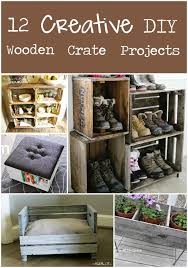 12 Creative Diy Projects From Wooden Crates The Craftiest Couple Wooden Crates Projects Wooden Diy Diy Wooden Projects