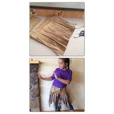 Make A Grass Skirt From A Paper Bag Hula Skirt Grass Skirt Hawaiian Crafts