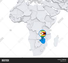 This nation is situated on the. Zimbabwe On Map Africa Image Photo Free Trial Bigstock