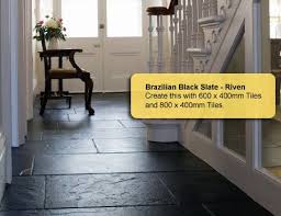 One of the most defining qualities of slate is its unique color palette. Love This Brazilian Black Slate Flooring In The Foyer Black Slate Tiles Slate Flooring Black Slate Floor