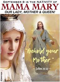 You are all beautiful, Mary, and the original stain of sin is not in you.  You are the glory of Jerusalem, you are the joy of Israel, you give honour  to our
