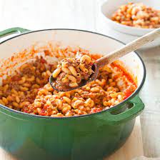 We have a deep 12 pan that we love, but before that, we used a wok. American Chop Suey Cook S Country