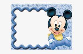 Download Mickey Mouse Baby Shower Banner Png Baby Mickey Mouse Baby Shower Or Birthday Party Edible Transparent Png 600x450 Free Download On Nicepng