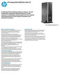 This site maintains the list of hp drivers available for download. Datenblatt Hp Elite 8300 Usff Herunterladen Bb Net