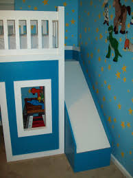 The sturdier everyday books can live on the bottom shelves within reach. Playhouse Loft Bed With Stairs And Slide Ana White