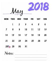 Printable May 2018 Desk Calendar 2018 Calendar Template Calendar Template Calendar