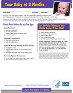 important milestones your baby by two months cdc