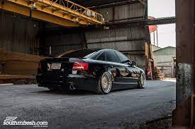 Stance Is Everything Black Audi A6 With Custom Parts Carid Com Gallery Black Audi Audi A6 Audi
