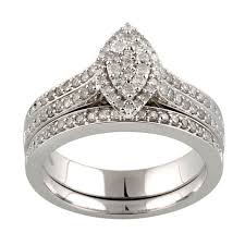 Pin By Walmart On Rings In 2020 Diamond Bridal Sets Silver Wedding Rings Wedding Rings