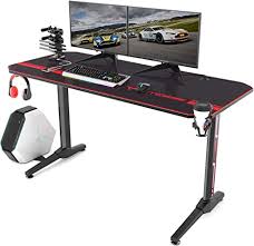 Vernazza soft fabric dark gray. Vitesse Gaming Schreibtisch Racing Style Computertisch Mit Led Lichtern T Formiger Profi Gamer Arbeitsplatz Pc Schreibtisch Mit Getrankehalter Und Kopfhorer Haken 55 Schwarz Karbonfaser Design Amazon De Kuche Haushalt Wohnen
