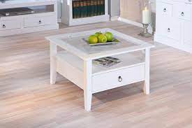 Couchtische ➜ vom runden couchtisch bis zum massiven wohnzimmertisch ✓ holz & glas ✓ jetzt angebote bei. Couchtisch Provence Sofatisch Mit Ablage 75x75 Cm Kiefer Massiv Weiss Ebay