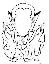 Print free dracula coloring pages for young and old. Color Dracula Halloween Falloween Coloring Page Missing Face Template