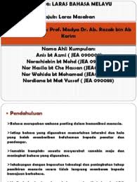 Contoh kerja kursus bahasa melayu stpm penggal 3 laras bahasa. Laras Pp