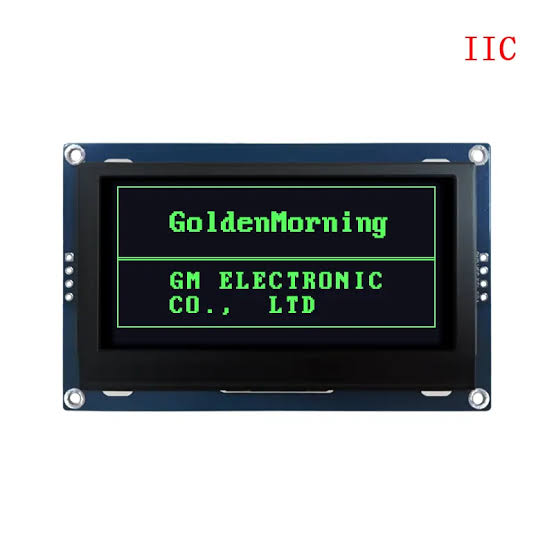 2.7 inch OLED Display Module 128×64 SSD1327 GME12864-115-IIC Green On Black  - GoldenMorning