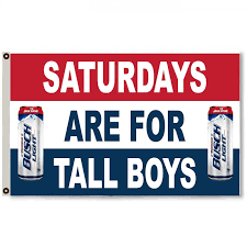 Fyon Saturdays Are For Tall Boys Busch Light Beer Flag Banner Man Cave Fyonshop