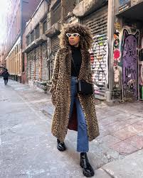 Pin By Megan Mcclennan On Outfits I M Noodling Private Leopard Coat Street Style Leopard Print Coat Outfit Fur Coat Street Style