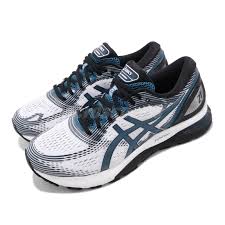 details about asics gel nimbus 21 2e wide white navy mens running shoes runner 1011a172 100