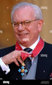 Television historian Dr David Starkey after collecting his CBE from Queen  Elizabeth II at Buckingham Palace Stock Photo