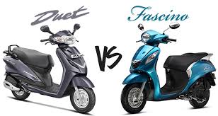 Hero Duet Vs Yamaha Fascino Sagmart Bikes Blog In India
