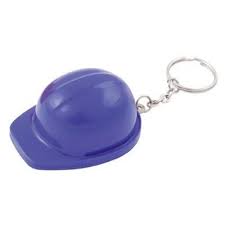 Hard Hat Bottle Opener And Keyring Chain In Dark Blue Branded Mugs Kitchen Table Novelty Items