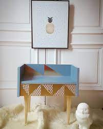 Table de chevet ancienne avec dessus marbre velaux 13880 ameublement Table D Appoint Chevet Vintage Relooke Scandinave Luckyfind