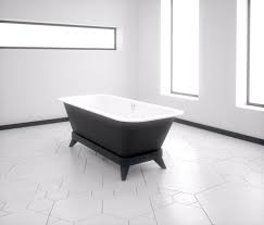 Vigour stahlbadewanne 175x75 + derby top: Badewanne Auf Fussen Alfa Essential 175x75 Pies Deco Hidrobox By Absara Mineralwerkstoff Weiss Schwarz