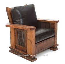 Refined Mountain Club Chair Lounge Chair Rustic Furniture Woodland Creek Furniture Rustic Living Room House Decor Rustic Rustic Doors