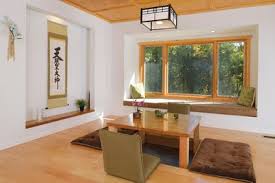 The Living Room Was Built With A Heated Sunken Floor And Japanese Kotatsu Table The Japanese Japanese Living Rooms Farm House Living Room Small Japanese Room