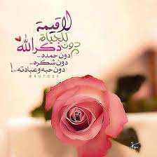 لا قيمة للحياة دون ذكر الله دون حمده دون شكره دون حبه وعبادته On We Heart It Quotes Words Remembrance
