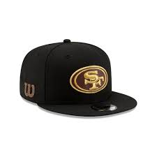 San Francisco 49ers Wilson Black 9fifty Snapback Hats New Era Cap New Era Cap Hats San Francisco 49ers