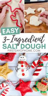 How To Make Salt Dough Ornaments The Kids Will Love Recipe Salt Dough Christmas Ornaments Food Ornaments Dough Ornaments