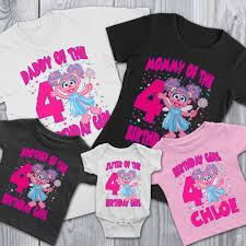 Posted under birthday parties, parties for boys, sesame street. Personalize Abby Sesame Street Birthday Shirt Cuztom Threadz