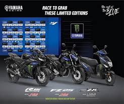 To get more details of yamaha yzf r15 v3, download zigwheels app. Yamaha Launches Monster Energy Motogp Edition Of R15 V3 Fz 25 And Ray Zr The News Minute