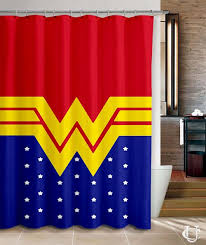 Wonder Woman Inspired Disney Super Hero Shower Curtain Wonder Woman Birthday Wonder Woman Logo Wonder Woman Party
