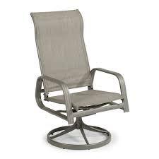 Gray Sling Swivel Outdoor Patio Rocking Chair Daytona In 2020 Outdoor Swivel Chair Swivel Rocking Chair Rocking Chair