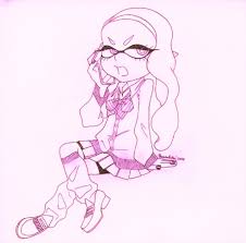 Gyaru Inkling from inktober last year ^v^ – @hannahpaii on Tumblr