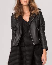 Maje Jacket Basalt Leather Biker Women Jackets Bloomingdale S Fashion Clothes Fashion Trends Winter