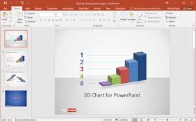 free 3d bar chart powerpoint template