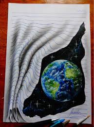 Gambar keren 3d hp 3d wallpapers. 25 Gambar 3d Super Keren Hanya Dari Selembar Kertas Catatan Teman Kreasi