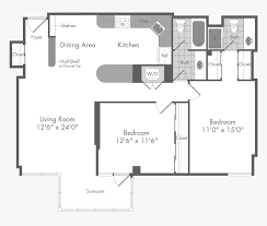 Maybe you would like to learn more about one of these? The Cordell 2 Bedroom Apartment Floor Plan At The Monterey Floor Plan Hd Png Download Kindpng
