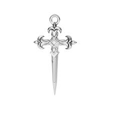 The other 7.5% is usually made of some other metal like copper. Crucifix Dagger Pendant Sterling Silver 925 Odl 00603 Silvexcraft