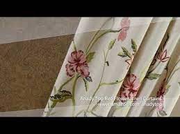 Maybe you would like to learn more about one of these? Floral Blackout Curtains Red Flower Off White Linen Drapes Anady Top Red Curtains Custom Drapes Drapes