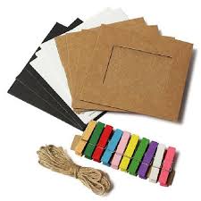 Gift notes are currently available for orders placed through bay roes only. 10pcs Kraft 3 Inch Photo Frame Hemp Rope Hanging Paper Photo Frame With Rope Clips Walmart Canada