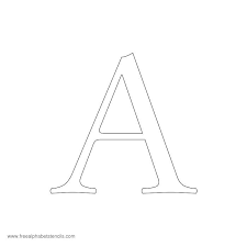 Large letters for use in flashcards, coloring pages, puppets or felt . Uppercase Lowercase Alphabet Stencils Freealphabetstencils Com