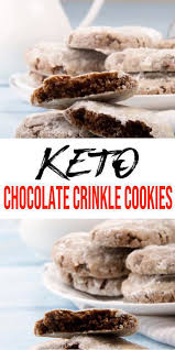 Best Keto Cookies Low Carb Chocolate Crinkle Cookie Idea Quick Easy Ketogenic Diet Recipe Completely Chocolate Crinkle Cookies Diet Cookies Keto Cookies